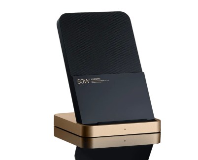 Xiaomi 50W Wireless Charging Stand Cargador Inalambrico 50W - Tecnologia QI - Color Negro/Bronce
