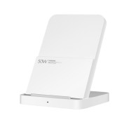 Xiaomi 50W Wireless Charging Stand Pro Cargador Inalambrico - HyperCharge 50W - Soporte Inclinado Ergonomico - Ventilacion Activa Silenciosa - Compatible con Qi - Carga Rapida para Xiaomi / iPhone / Samsung - Color Blanco