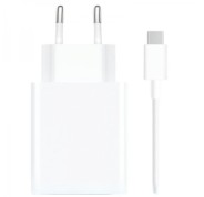 Xiaomi 67W HyperCharge Combo Cargador de Pared para Smartphone USB-A 67W + Cable - Identificacion Inteligente de Dispositivos - Color Blanco