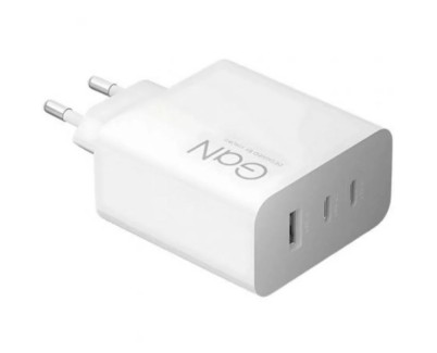 Xiaomi 90W Hypercharge Cargador GAN de Pared para Smartphone - 2xUSB-C + 1xUSB-A - Carga Rapida - Color Blanco