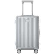 Xiaomi Aluminum Frame Maleta con Ruedas 26\" - Asa Ajustable 4 Niveles - Cerradura TSA Doble - Estructura de Aluminio, Carcasa de Policarbonato - Color Plata