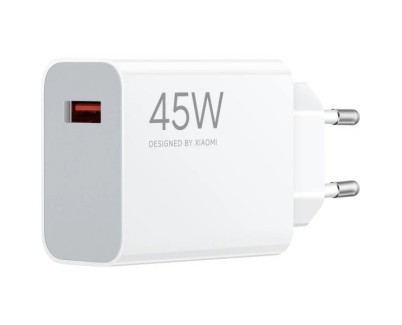 Xiaomi Cargador de Pared 45W QC3.0 - USB-A - Carga Rapida - Color Blanco
