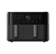 Xiaomi Dual Zone Air Fryer Freidora de Aire 10L Doble Zona 3.5L + 6.5L - Potencia 2700W con Tecnologia de Circulacion 360° - Temperatura 40230°C - Funcion SYNC y 9 Modos de Cocinado - Control Tactil - Color Negro