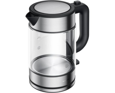 Xiaomi Electric Glass Kettle Hervidor de Agua Electrico 2200W - Capacidad1.7L - Vidrio de Borosilicato - Filtro Extraible - Calentamiento Uniforme del Agua