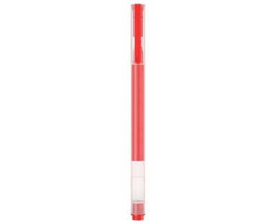 Xiaomi High-Capacity Caja de 10 Boligrafos de Gel - Punta 0.5mm - Alta Capacidad - Secado Rapido - Color Rojo