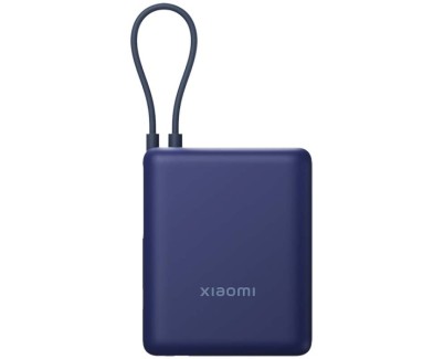Xiaomi Ice Blue GL Powerbank 10000 mAh - 33W - Cable Integrado - Carga Rapida - Multiples Capas de Seguridad - Color Azul