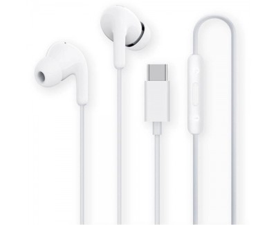 Xiaomi Mi Dual Driver Earphones Auriculares USB-C - Microfono Integrado - Resistencia IPX4 - Control en Cable - Color Blanco
