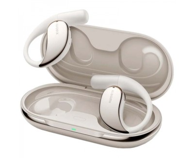 Xiaomi OpenWear Auriculares Bluetooth 5.3 TWS - Diseño Abierto - Doble Microfono con Reduccion de Ruido - Autonomia hasta 7.5h - Control Tactil - Color Beige