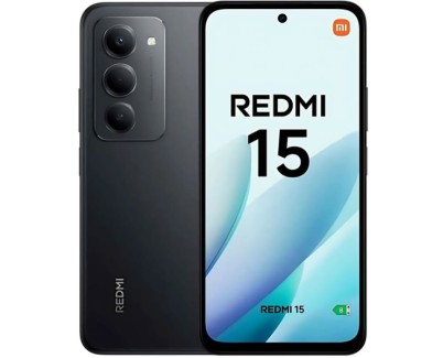 Xiaomi Redmi 15 Smartphone Pantalla 6.9\" - 8GB - 256GB - Camara Principal 50MP - Bateria 7000mAh - Color Media Noche