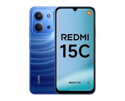 Xiaomi Redmi 15C Smartphone Pantalla 6.9\" - 4GB - 128GB - Camara Principal 50MP - Bateria 6000mAh - Color Azul