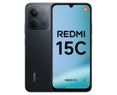 Xiaomi Redmi 15C Smartphone Pantalla 6.9\" - 4GB - 128GB - Camara Principal 50MP - Bateria 6000mAh - Color Negro