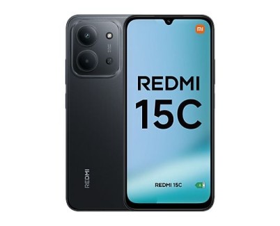 Xiaomi Redmi 15C Smartphone Pantalla 6.9\" - 4GB - 256GB - Camara Principal 50MP - Bateria 6000mAh - Color Negro