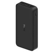 Xiaomi Redmi Bateria Externa/Power Bank 20000 mAh - Carga Rapida 18W  - 2x USB-A , 1x USB-C, 1x Micro USB - Color Negro
