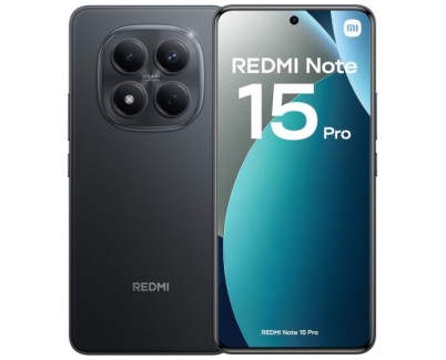 Xiaomi Redmi Note 15 Pro Smartphone Pantalla Amoled 6.77\" 120Hz - 8GB -256GB - Camara 200 MP OIS + 32 MP - MediaTek Helio G200 Ultra  - Bateria 6500 mAh con Carga 45W - IP65 - Color Negro