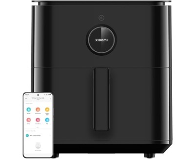 Xiaomi Smart Air Fryer 6.5L Freidora de Aire 1800 W - Conveccion 360 Grados - Funcion Desengrase - Control Inteligente Mi Home - Color Negro