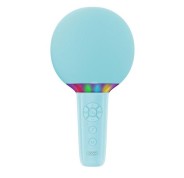 XO BE50 Microfono Inalambrico - Karaoke - 5W - Bluetooth 5.3 - Iluminacion LED - Autonomia Máxima 3h - Color Azul