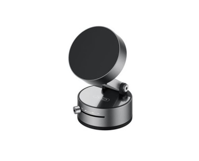 XO C170 Soporte Magnetico de Coche para Smartphones - Fijacion por Vacio - Rotacion 360º - Boton de Liberacion  - Aro Metalico Incluido - Color Negro
