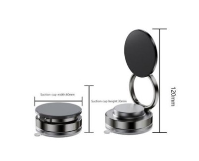 XO C177 Soporte Magnetico para Coche - Sujeccion por Vacio - Color Negro