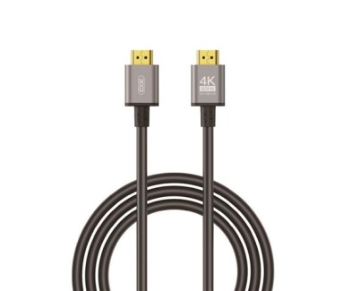 XO Cable HDMI - Resolucion 4K - Alta Velocidad - Conectores Chapados en Oro - Compatible con Multiples Dispositivos - Color Negro