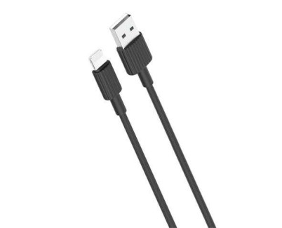 XO Cable NB156 Silicona USB - Lightning - 2.4A - 1m - Color Negro