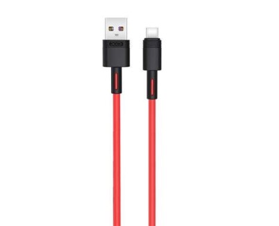XO Cable NBQ166 Carga Rapida USB - Tipo C - 5A - 1m - Color Rojo