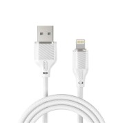 XO Cable USB-A Macho a Lightning - Carga y Transmision de Datos Alta Velocidad - 6A - 1m - Color Blanco