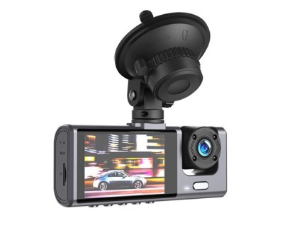 XO Camara de Seguridad FULLHD - Angulo 140º - Deteccion de Movimiento - Modo Parking - Soporte Ajustable - Compacta y Ligera - Micro SD hasta 64Gb - Color Negro