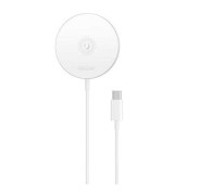 XO Cargador Inalambrico 5W/7.5W/10W/15W - Cable Tipo C de 1.2m - Compatibilidad con Tecnologia QI - Proteccion Contra Sobrevoltaje - Color Blanco