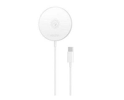 XO Cargador Inalambrico 5W/7.5W/10W/15W - Cable Tipo C de 1.2m - Compatibilidad con Tecnologia QI - Proteccion Contra Sobrevoltaje - Color Blanco