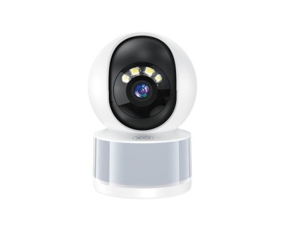 XO CR11 Camara de Vigilancia WiFi - Motorizada - Vision Nocturna - 3Mpx - Bluetooth - Color Blanco