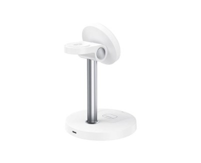 XO CX038 Cargador Inalambrico Magnetico Rapido - 15W - Sujecion Magnetica - Color Blanco