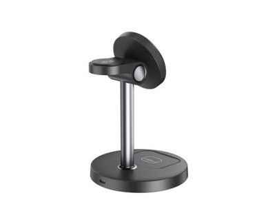 XO CX038 Cargador Inalambrico Magnetico Rapido - 15W - Sujecion Magnetica - Color Negro