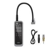 XO CZ018 Inflador de Aire Portatil - Pantalla LCD - 3 Bocas - Powerbank 5000Mah - Linterna
