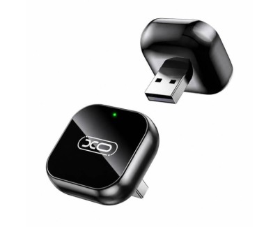 XO CZ026 Conversor CarPlay Inalambrico - USB-A - USB-C - Vinculacion Automatica - Solo iPhone - Conexion Inalambrica - Color Negro