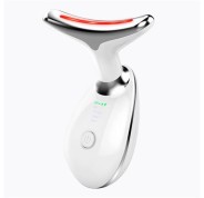 XO FG05 Masajeador de cuello y nuca - Vibracion hasta 7000/min - Micro Impulsos - 3 Modos de Masaje y Luminoterapia - Color Blanco