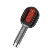 XO FG12 Secador con Cepillo y Funcion Masaje - Potencia 5W - Bateria de 1500mAh - Terapia con Luz Roja - Color Gris