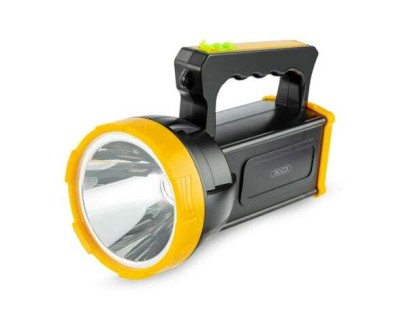 XO Foco Potente Recargable - Tamaño Optica 78mm - Hasta 48 Horas de Luz Estroboscopica - Puerto de Carga Tipo C - Color Negro