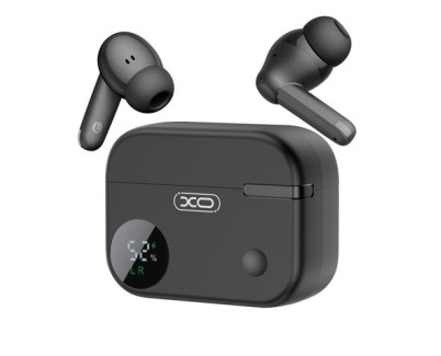 XO G34 Auriculares Bluetooth 5.4 - TWS - Cancelacion de Ruido ENC+ANC - Caja con Display LCD - Color Negro
