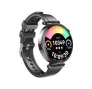 XO GT4 Mini Reloj Smartwatch Pantalla Redonda 1.32\" AMOLED - Multideporte - Monitoreo del Sueño - Llamadas BT - IP68 - Color Negro