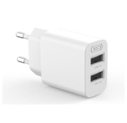 XO L109 Cargador de Pared 10W - Carga Rapida - 2xUSB-A - Color Blanco