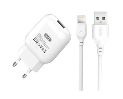 XO L37 Pack Cargador de Corriente USB + Cable USB a Lightning