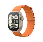 XO M11 Ultra Reloj Inteligente Smartwatch Pantalla Cuadrada 2,01\" Curva - Llamadas BT - NFC - Multideporte - Tensiometro, Pulsometro y Control de Oxigeno - Cargador Magnetico - Color Naranja