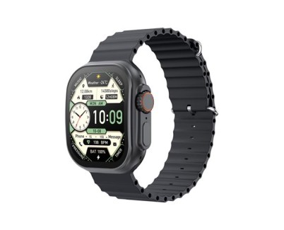 XO M11 Ultra Reloj Inteligente Smartwatch Pantalla Cuadrada 2,01\" Curva - Llamadas BT - NFC - Multideporte - Tensiometro, Pulsometro y Control de Oxigeno - Cargador Magnetico - Color Negro