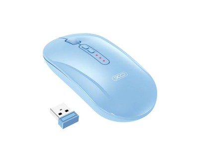 XO M13 Raton Inalambrico - Bluetooth y RF 2.4GHz - 1600DPI - Color Azul