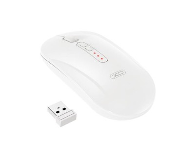 XO M13 Raton Inalambrico - Bluetooth y RF 2.4GHz - 1600DPI - Color Blanco