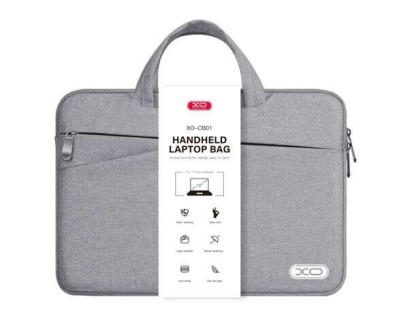 XO Maletin para Portatil - hasta 13\" - Resistente a Salpicaduras, Desgaste y Ara&ntilde;azos - Dise&ntilde;o Moderno - Color Gris