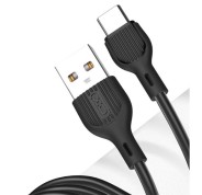 XO NB200TC2 Cable USB-A Macho a USB-C - Carga y Transmision de Datos Alta Velocidad - 2.1A - 2m - Color Negro