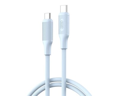 XO NBQ265B Cable USB-C Macho a USB-C Macho - 1m - 60W - Color Azul