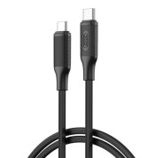 XO NBQ265B Cable USB-C Macho a USB-C Macho - 1m - 60W - Color Negro