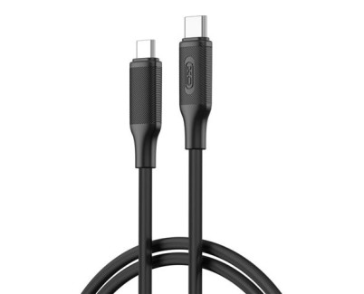 XO NBQ265B Cable USB-C Macho a USB-C Macho - 1m - 60W - Color Negro